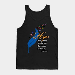 Hope quote, white type Tank Top